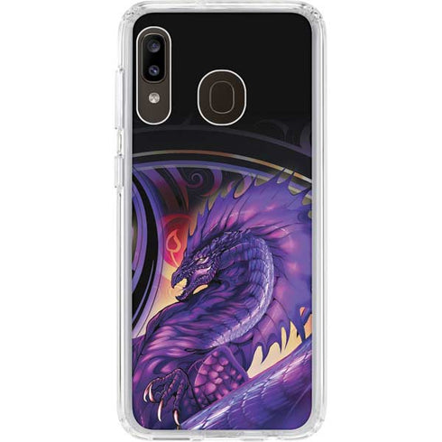 Ruth Thompson Dragonblade Netherblade Purple Galaxy A20 Clear Case