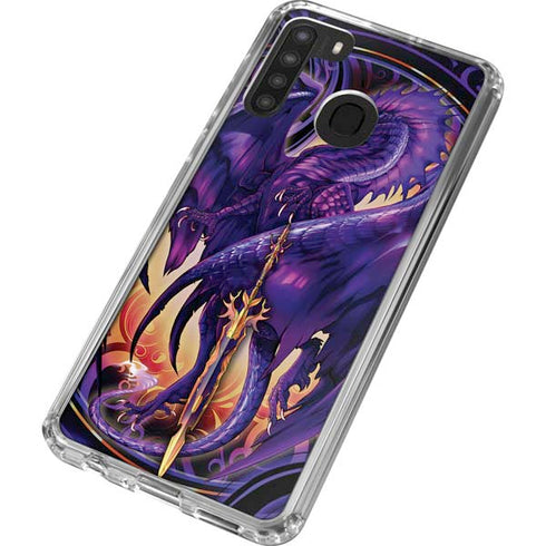 Ruth Thompson Dragonblade Netherblade Purple Galaxy A21 Clear Case