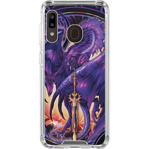 Ruth Thompson Dragonblade Netherblade Purple Galaxy A30 Clear Case