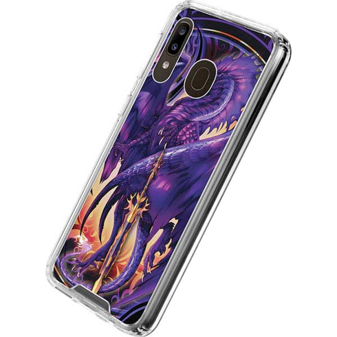 Ruth Thompson Dragonblade Netherblade Purple Galaxy A30 Clear Case