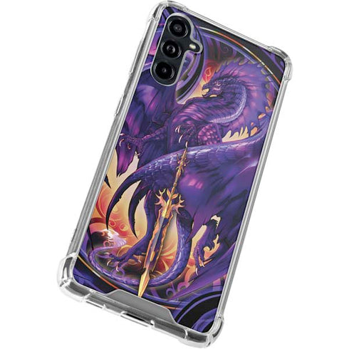 Dragonblade Netherblade Purple by Ruth Thompson Galaxy A54 5G Clear Case