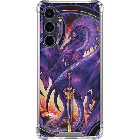 Dragonblade Netherblade Purple by Ruth Thompson Galaxy S23 FE Clear Case