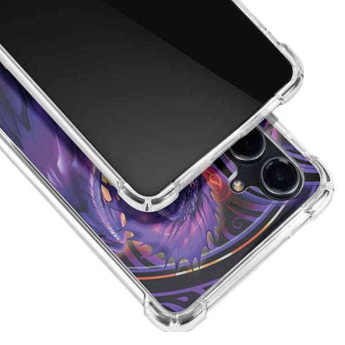 Dragonblade Netherblade Purple by Ruth Thompson Galaxy S23 FE Clear Case