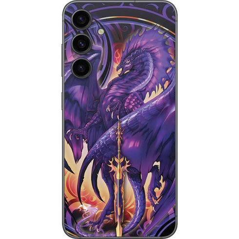 Dragonblade Netherblade Purple by Ruth Thompson Galaxy S23 FE Skin