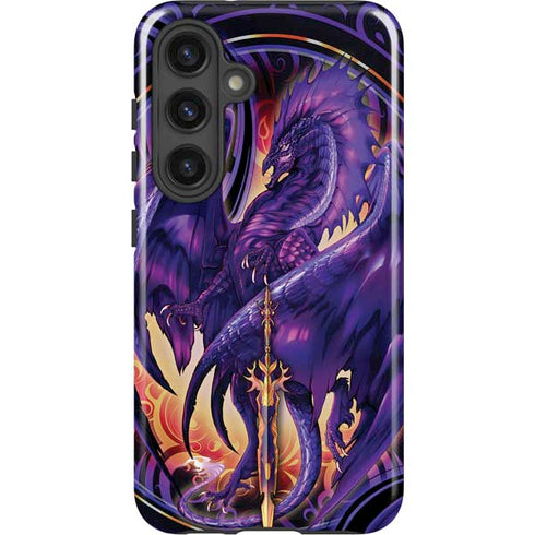 Dragonblade Netherblade Purple by Ruth Thompson Galaxy S24 Plus Impact Case