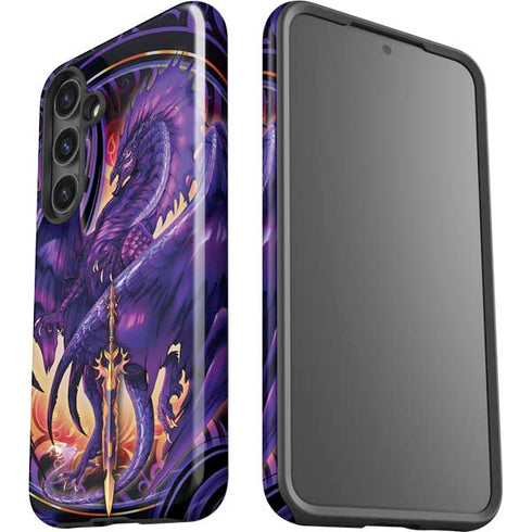 Dragonblade Netherblade Purple by Ruth Thompson Galaxy S24 Plus Impact Case