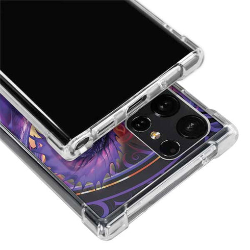 Dragonblade Netherblade Purple by Ruth Thompson Galaxy S24 Ultra Clear Case