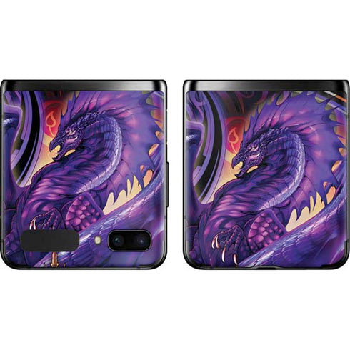 Ruth Thompson Dragonblade Netherblade Purple Galaxy Z Flip Skin