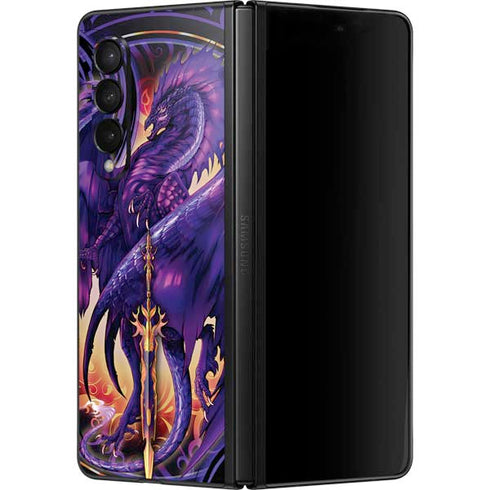 Ruth Thompson Dragonblade Netherblade Purple Galaxy Z Fold3 5G Skin