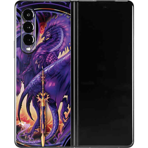 Ruth Thompson Dragonblade Netherblade Purple Galaxy Z Fold3 5G Skin