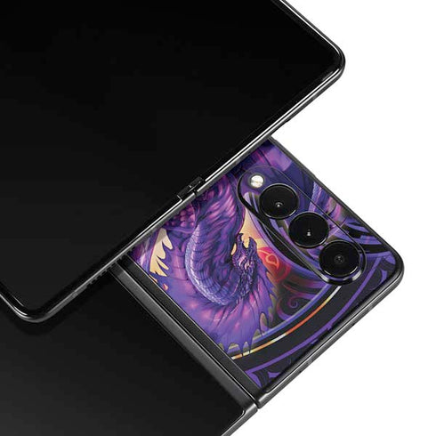 Ruth Thompson Dragonblade Netherblade Purple Galaxy Z Fold3 5G Skin