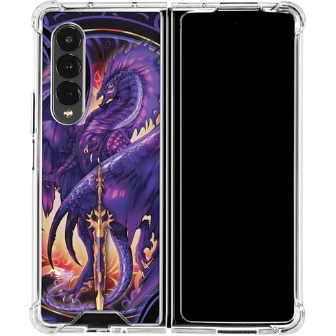Ruth Thompson Dragonblade Netherblade Purple Galaxy Z Fold4 5G Clear Case