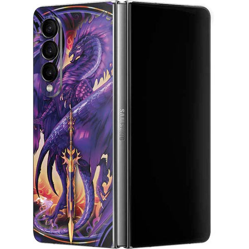 Ruth Thompson Dragonblade Netherblade Purple Galaxy Z Fold4 5G Skin
