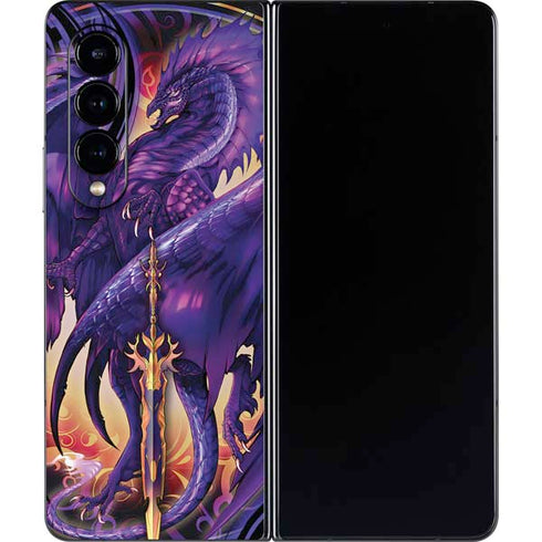 Ruth Thompson Dragonblade Netherblade Purple Galaxy Z Fold4 5G Skin