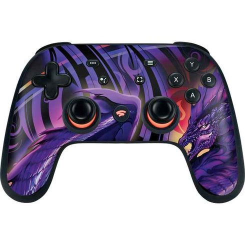 Ruth Thompson Dragonblade Netherblade Purple Google Stadia Controller Skin