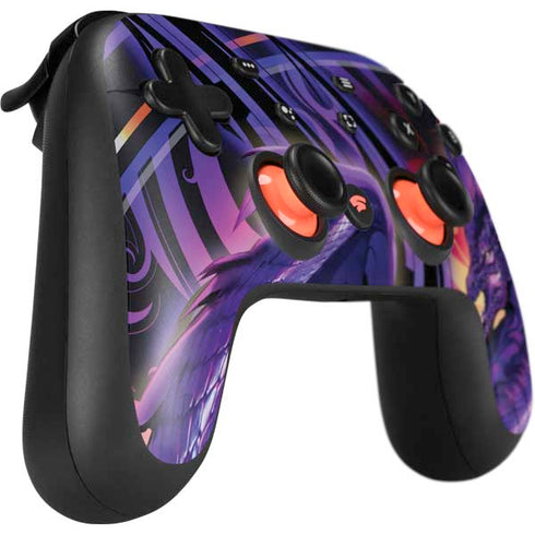 Ruth Thompson Dragonblade Netherblade Purple Google Stadia Controller Skin