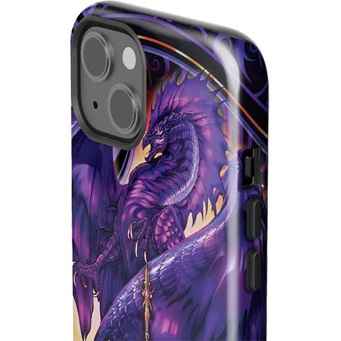 Dragonblade Netherblade Purple by Ruth Thompson iPhone 15 Plus Impact Case