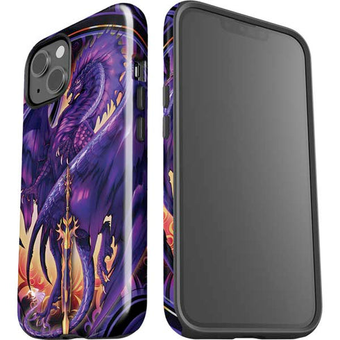Dragonblade Netherblade Purple by Ruth Thompson iPhone 15 Plus Impact Case