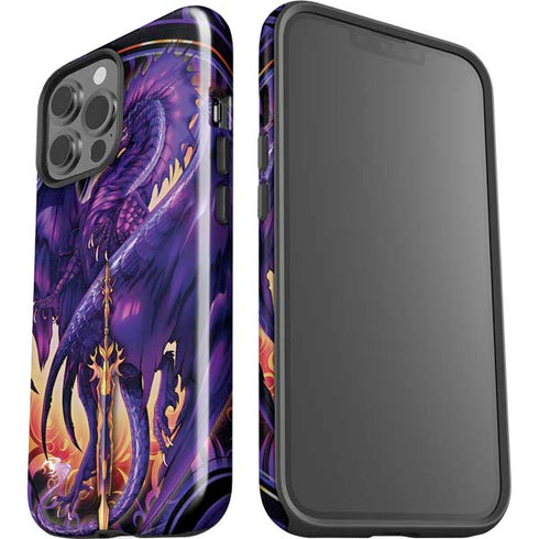 Dragonblade Netherblade Purple by Ruth Thompson iPhone 15 Pro Max Impact Case