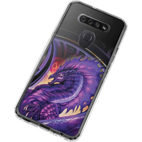 Dragonblade Netherblade Purple by Ruth Thompson LG K51/Q51 Clear Case