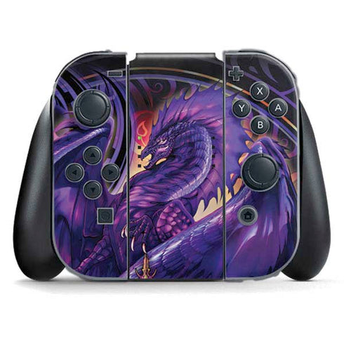 Dragonblade Netherblade Purple by Ruth Thompson Nintendo Switch (2017-2021) Joy-Con Controller Skin