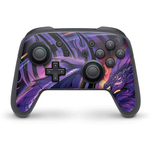 Ruth Thompson Dragonblade Netherblade Purple Nintendo Switch Pro Controller Skin