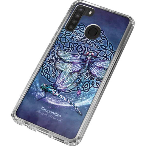 Brigid Ashwood Dragonfly Celtic Knot Galaxy A21 Clear Case
