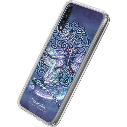 Brigid Ashwood Dragonfly Celtic Knot Galaxy A50 Clear Case