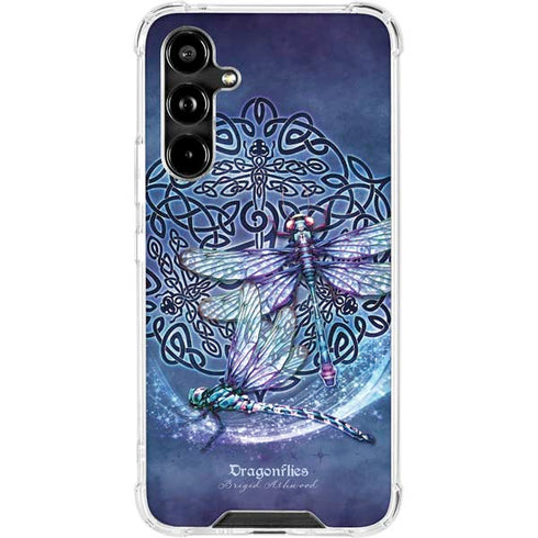 Dragonfly Celtic Knot by Brigid Ashwood Galaxy A54 5G Clear Case