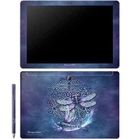 Brigid Ashwood Dragonfly Celtic Knot Galaxy Book 12in Skin