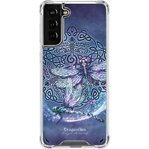 Brigid Ashwood Dragonfly Celtic Knot Galaxy S21 Plus 5G Clear Case