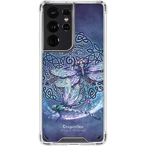 Brigid Ashwood Dragonfly Celtic Knot Galaxy S21 Ultra 5G Clear Case