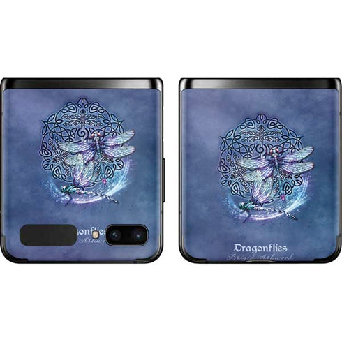 Brigid Ashwood Dragonfly Celtic Knot Galaxy Z Flip Skin