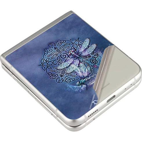 Brigid Ashwood Dragonfly Celtic Knot Galaxy Z Flip3 5G Skin