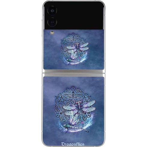 Brigid Ashwood Dragonfly Celtic Knot Galaxy Z Flip4 5G Skin