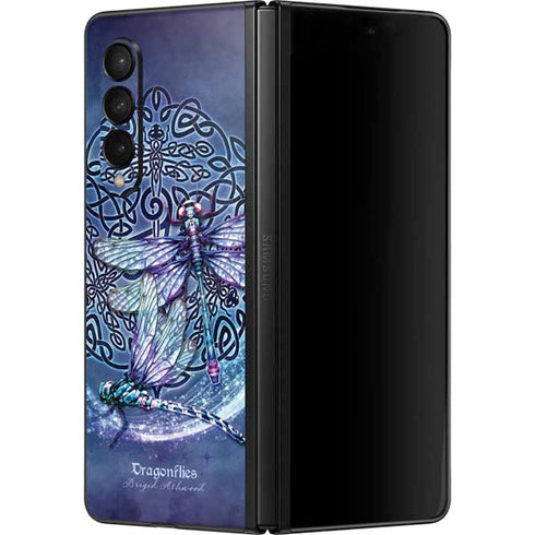 Brigid Ashwood Dragonfly Celtic Knot Galaxy Z Fold3 5G Skin