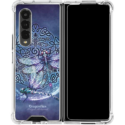 Brigid Ashwood Dragonfly Celtic Knot Galaxy Z Fold4 5G Clear Case