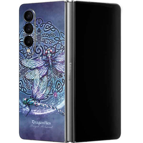 Brigid Ashwood Dragonfly Celtic Knot Galaxy Z Fold4 5G Skin