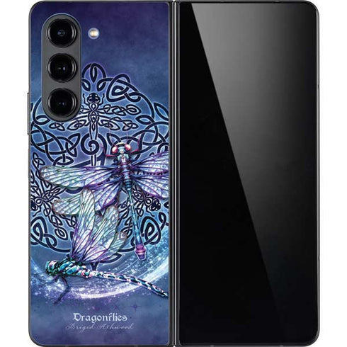 Dragonfly Celtic Knot by Brigid Ashwood Galaxy Z Fold5 5G Skin