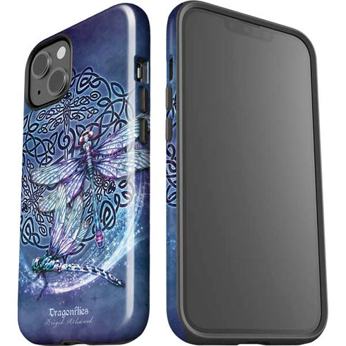 Dragonfly Celtic Knot by Brigid Ashwood iPhone 15 Plus Impact Case
