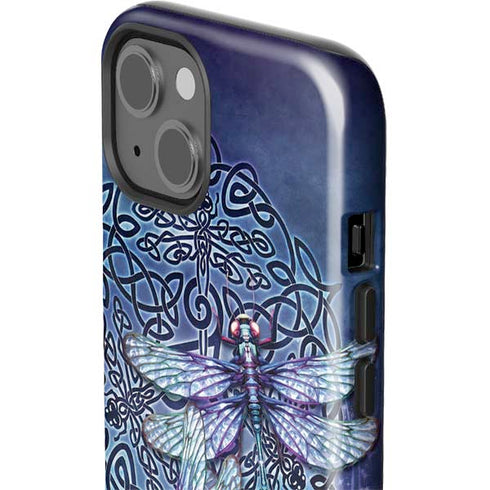 Dragonfly Celtic Knot by Brigid Ashwood iPhone 15 Impact Case