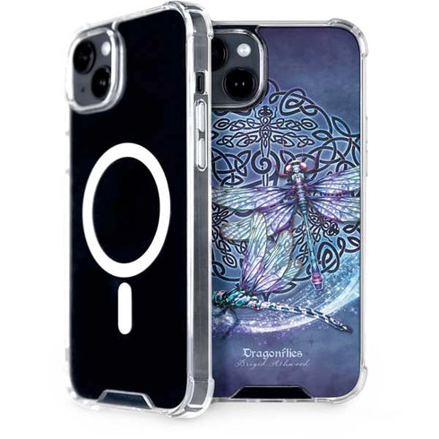 Dragonfly Celtic Knot by Brigid Ashwood iPhone 15 Plus MagSafe Case