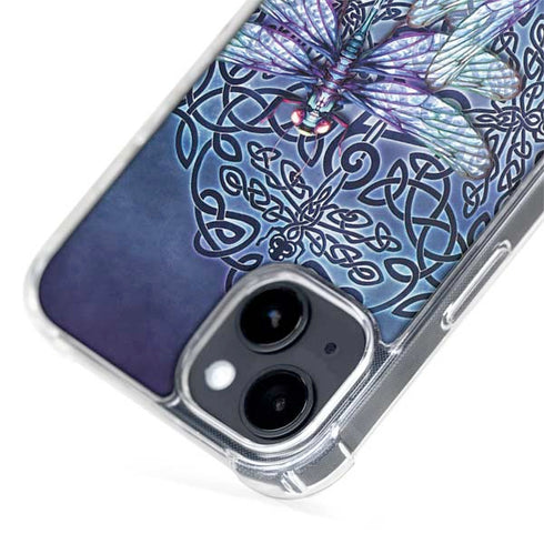 Dragonfly Celtic Knot by Brigid Ashwood iPhone 15 Plus MagSafe Case