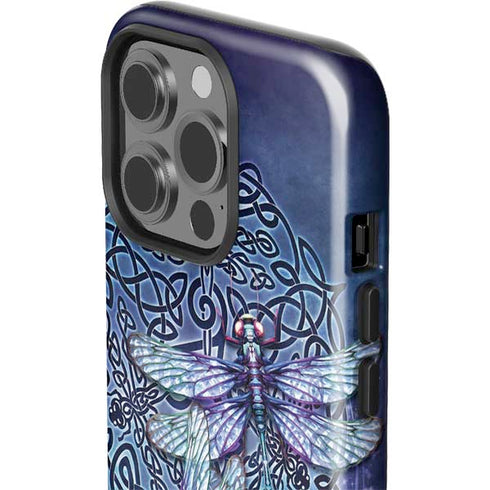 Brigid Ashwood Dragonfly Celtic Knot iPhone 14 Pro Impact Case