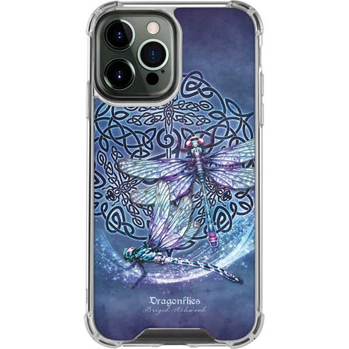 Brigid Ashwood Dragonfly Celtic Knot iPhone 14 Pro Max Clear Case