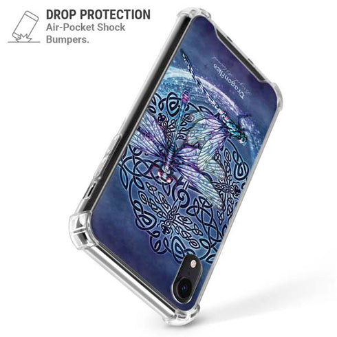 Dragonfly Celtic Knot by Brigid Ashwood iPhone XR Clear Case