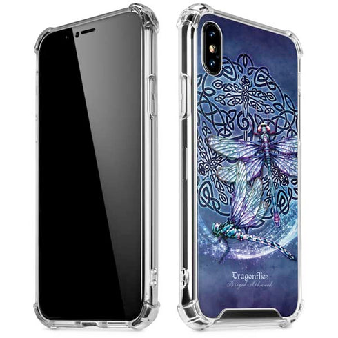 Dragonfly Celtic Knot by Brigid Ashwood iPhone XS Max Clear Case