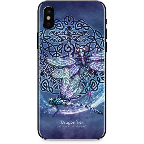 Brigid Ashwood Dragonfly Celtic Knot iPhone XS Skin