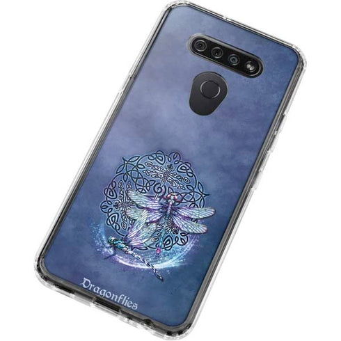Dragonfly Celtic Knot by Brigid Ashwood LG K51/Q51 Clear Case