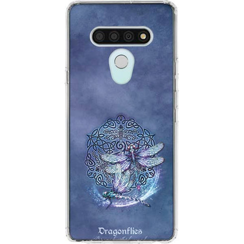 Dragonfly Celtic Knot by Brigid Ashwood LG Stylo 6 Clear Case